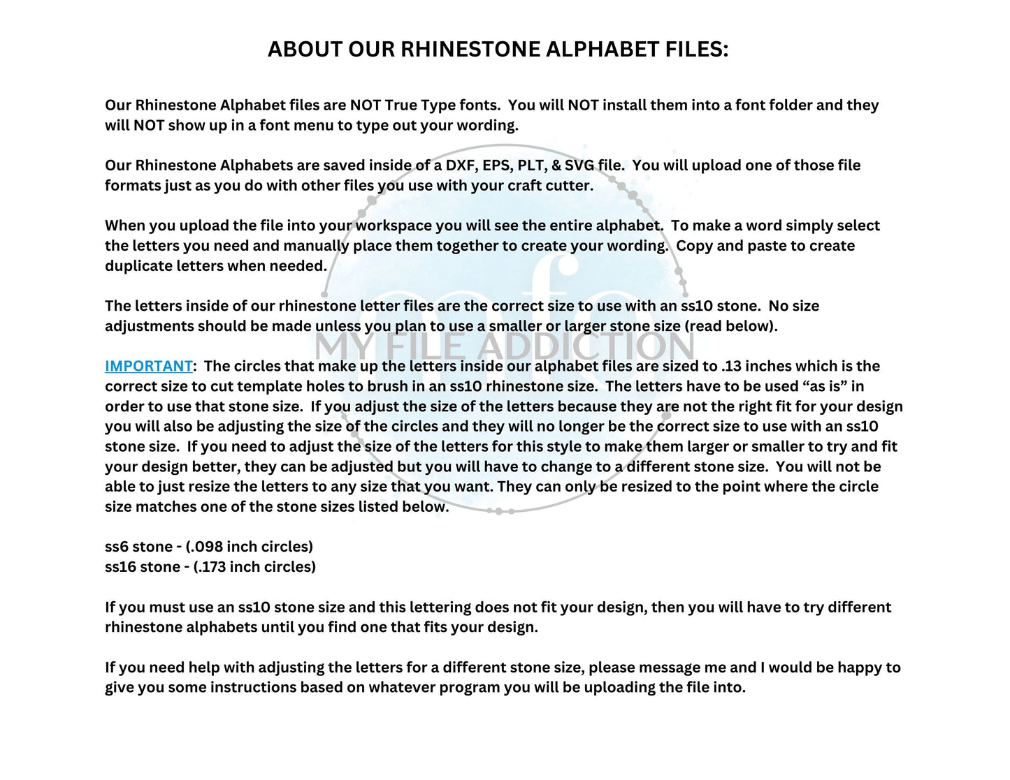 2.84 Inch Numbers Rhinestone Template File