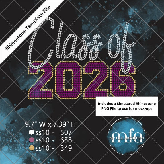 Class of 2026 Rhinestone Template File