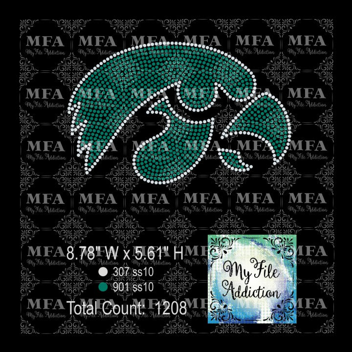 Hawk Rhinestone Digital Download File