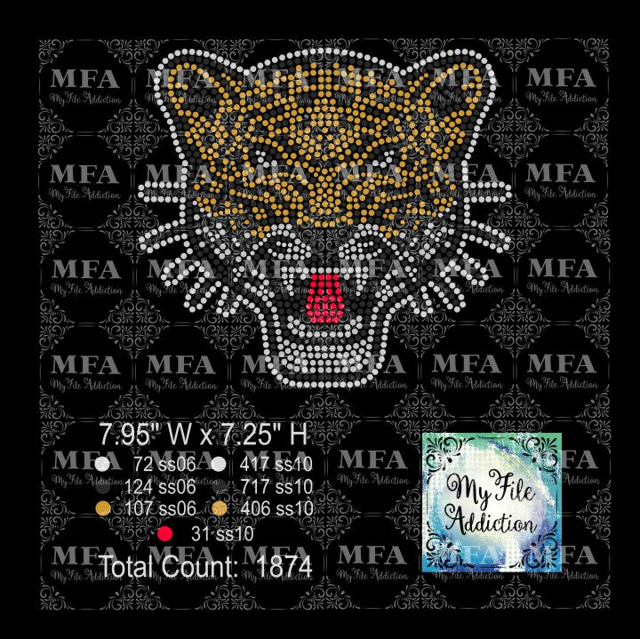 Jaguar 2 Rhinestone Digital Download File