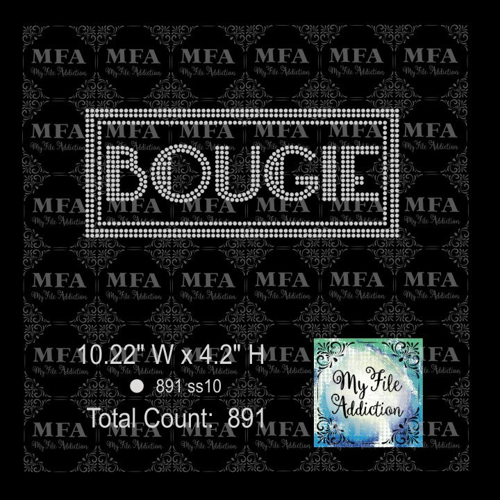 Bougie Rhinestone Digital Download File - My File Addiction