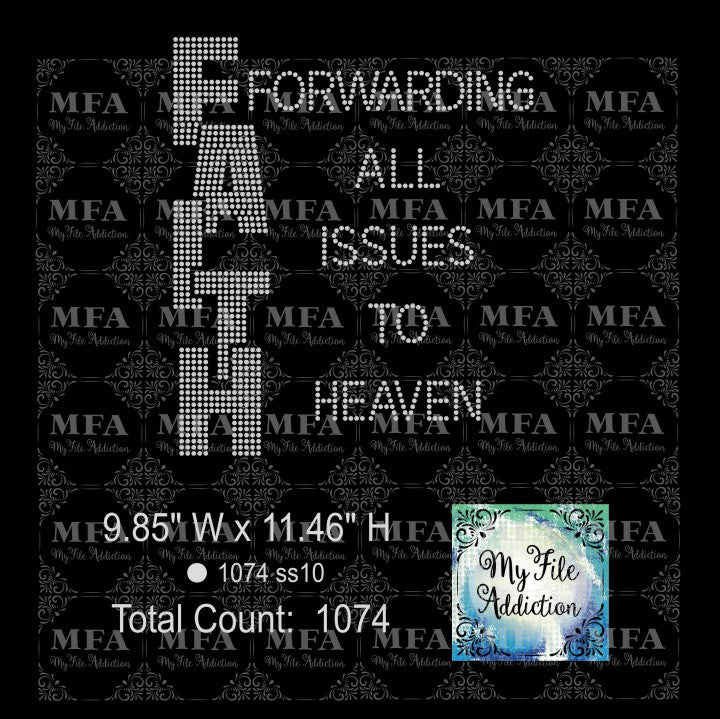 FAITH Rhinestone Digital Download File