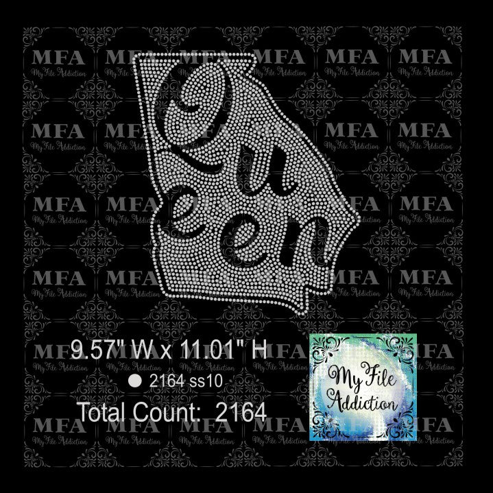 Georgia Queen Rhinestone Digital Download File - My File Addiction