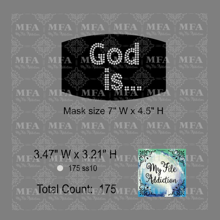God is Rhinestone Digital Download File - My File Addiction