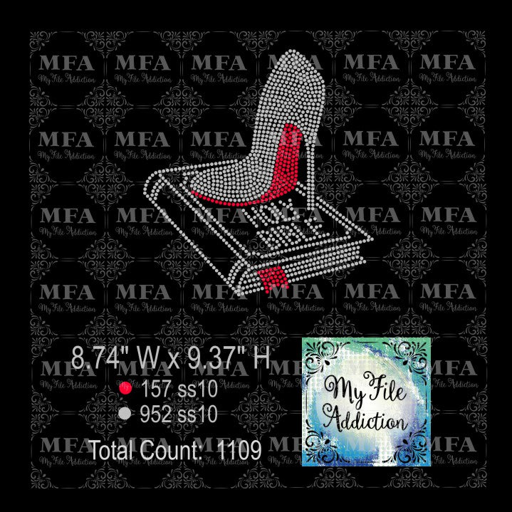 Holy Bible with Stiletto Rhinestone Digital Download File - My File Addiction