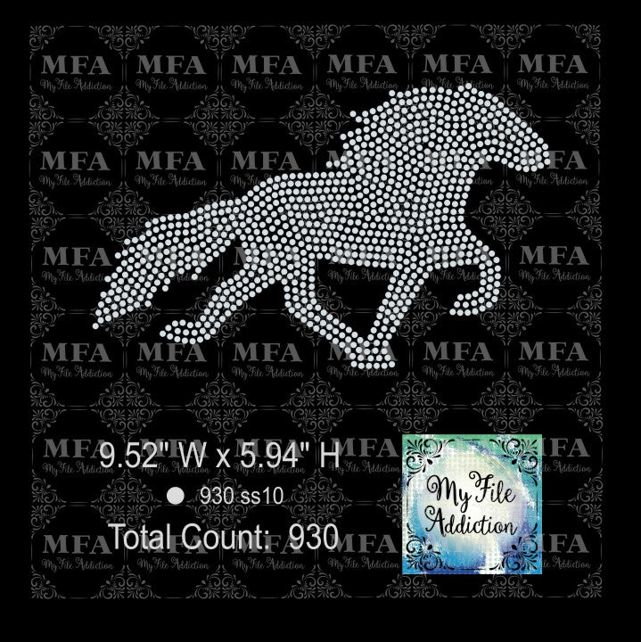 Horse 1 Rhinestone Digital Download File