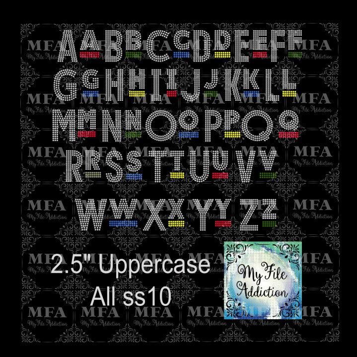 Martin Font Rhinestone Digital Download File - My File Addiction