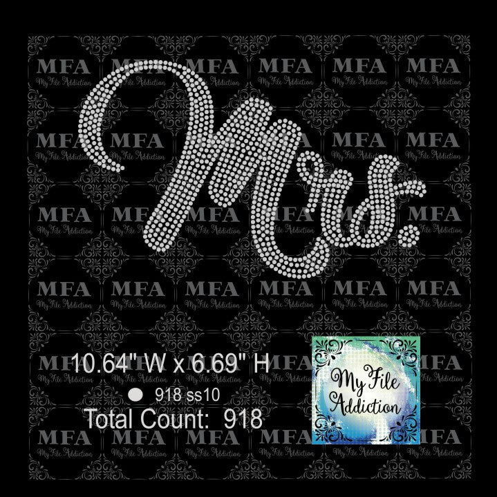 Mrs Rhinestone Digital Download File - My File Addiction