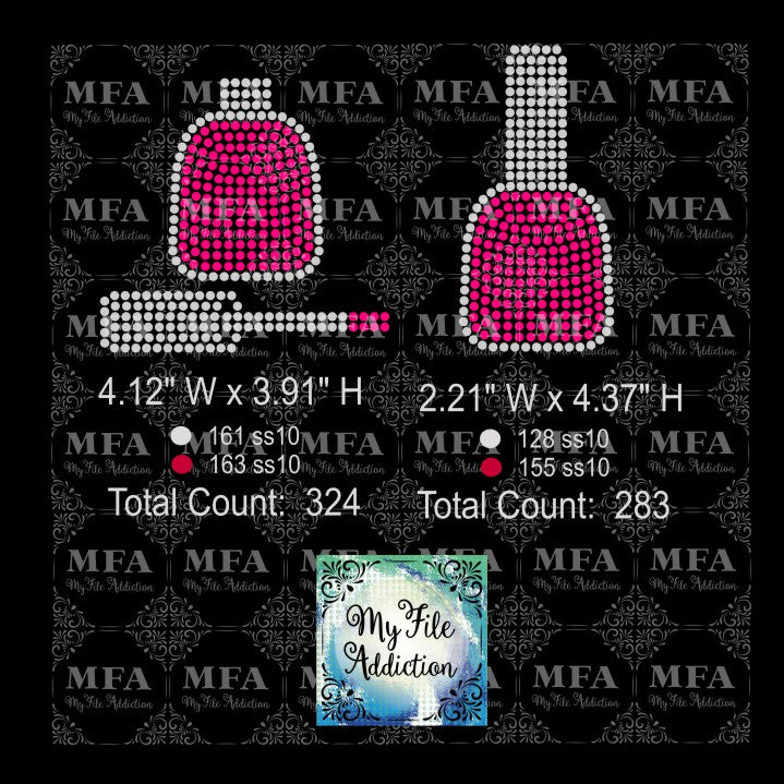 Nail Polish Rhinestone Digital Download File - My File Addiction