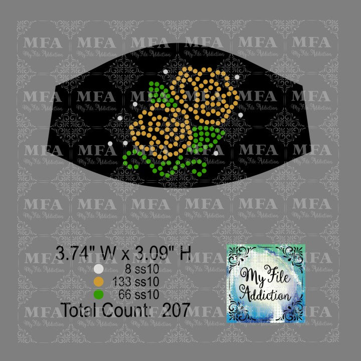 Roses Small Rhinestone Digital Download File