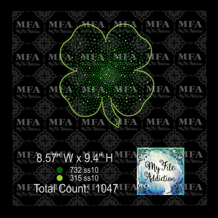 Shamrock Scatter 1 Rhinestone Digital Download File