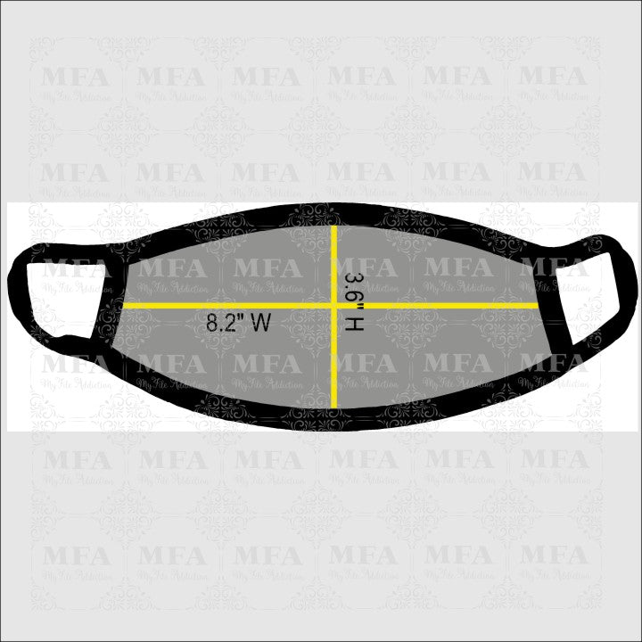 Scatter Fits Tultex Mask Rhinestone Digital Download File