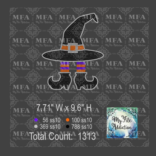 Witch Hat Rhinestone Digital Download File