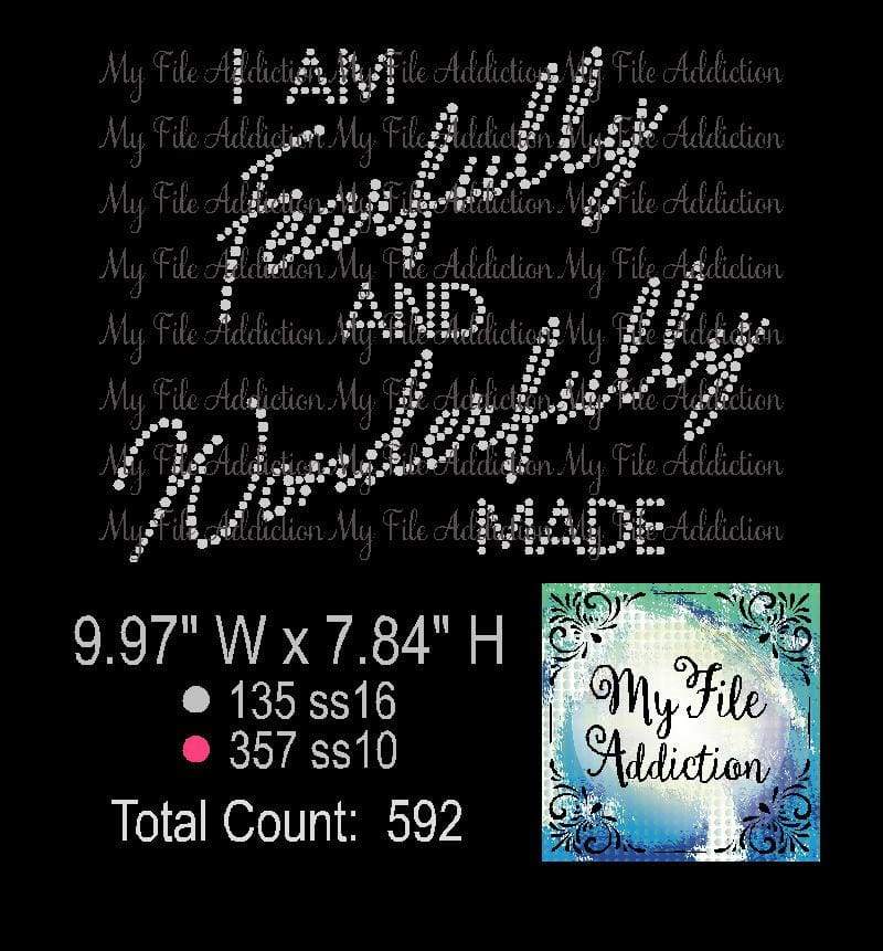 I Am Fearfully and Wonderfully Made Rhinestone Digital Download File - My File Addiction