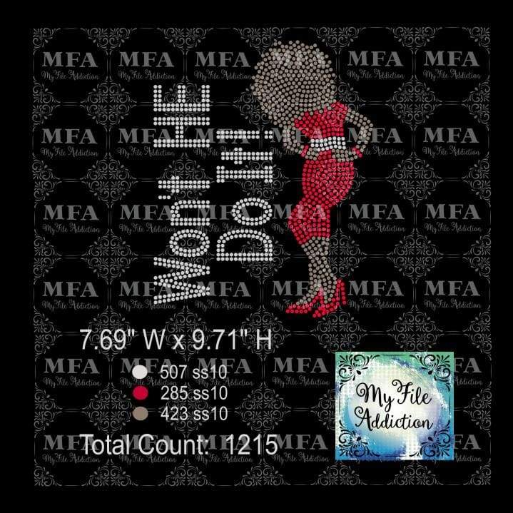 Won't He Do It 3 Rhinestone Digital Download File - My File Addiction