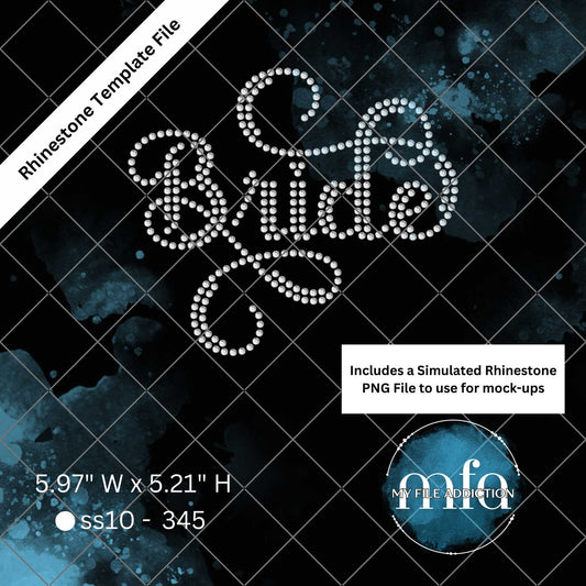 Bride 2 Rhinestone Template File