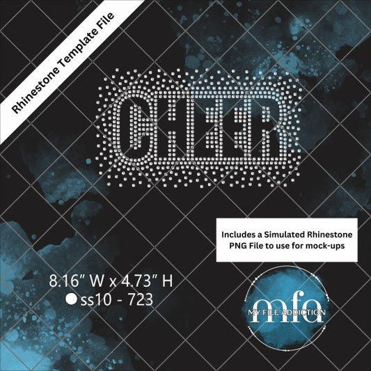 Cheer Scatter 2 Rhinestone Template File