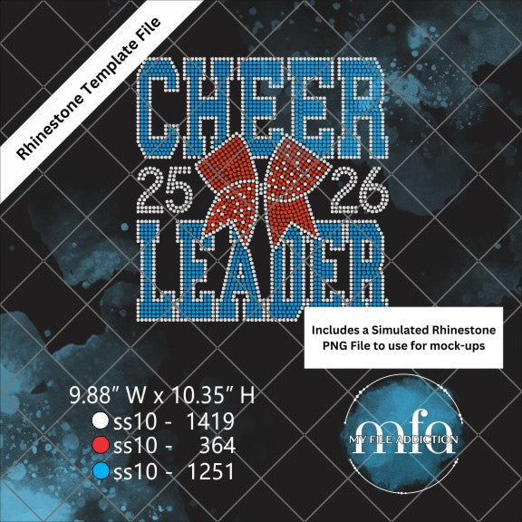 Cheerleader 2025 2026 Rhinestone Template File