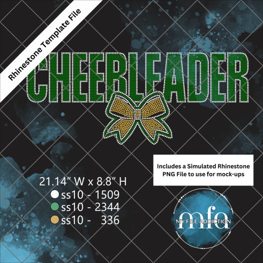 Cheerleader Large Rhinestone Template File