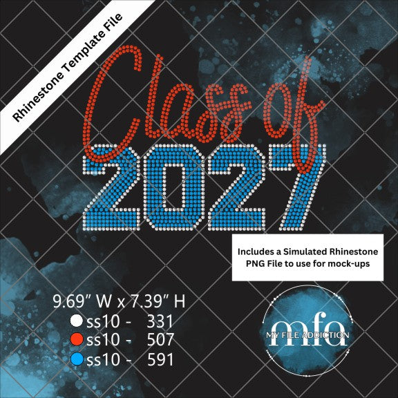 Class of 2027 Rhinestone Template File