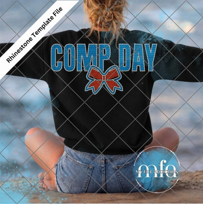 Comp Day Large Rhinestone Template File