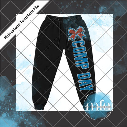Comp Day Vertical Rhinestone Template File