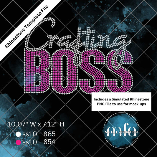 Crafting Boss 1 Rhinestone Template File