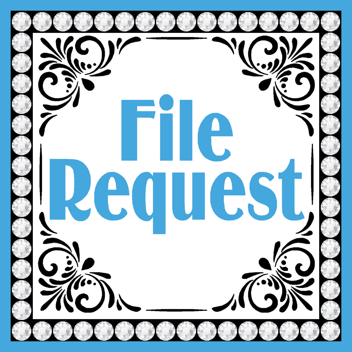File Request My File Addiction - Rhinestone Template Files