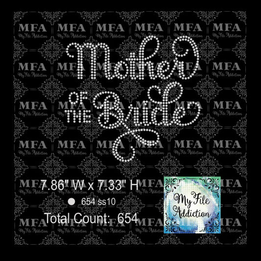 Mother of the Bride 2 Rhinestone Digital Download File