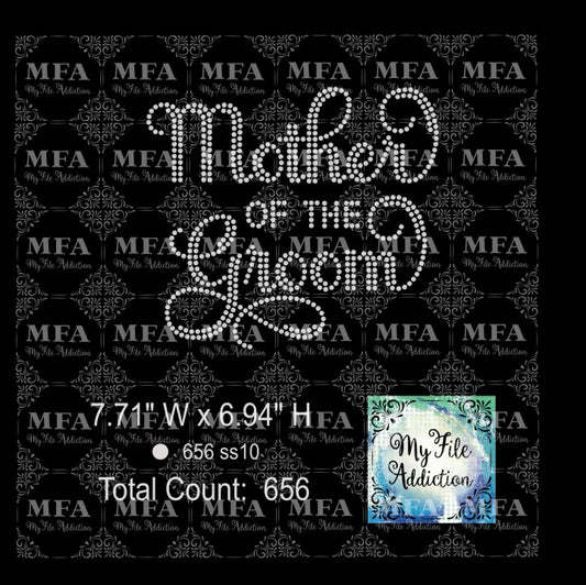 Mother of the Groom 2 Rhinestone Digital Download File