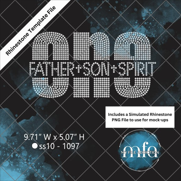 One Father Son Spirit Rhinestone Template File - My File Addiction