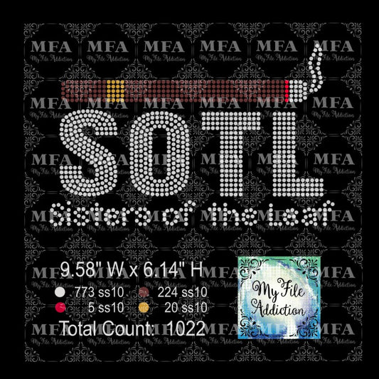 SOTL Sisters of the Leaf Rhinestone Digital Download File