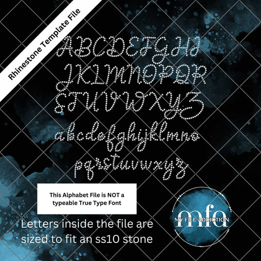 Script 02 A Rhinestone Alphabet Template File