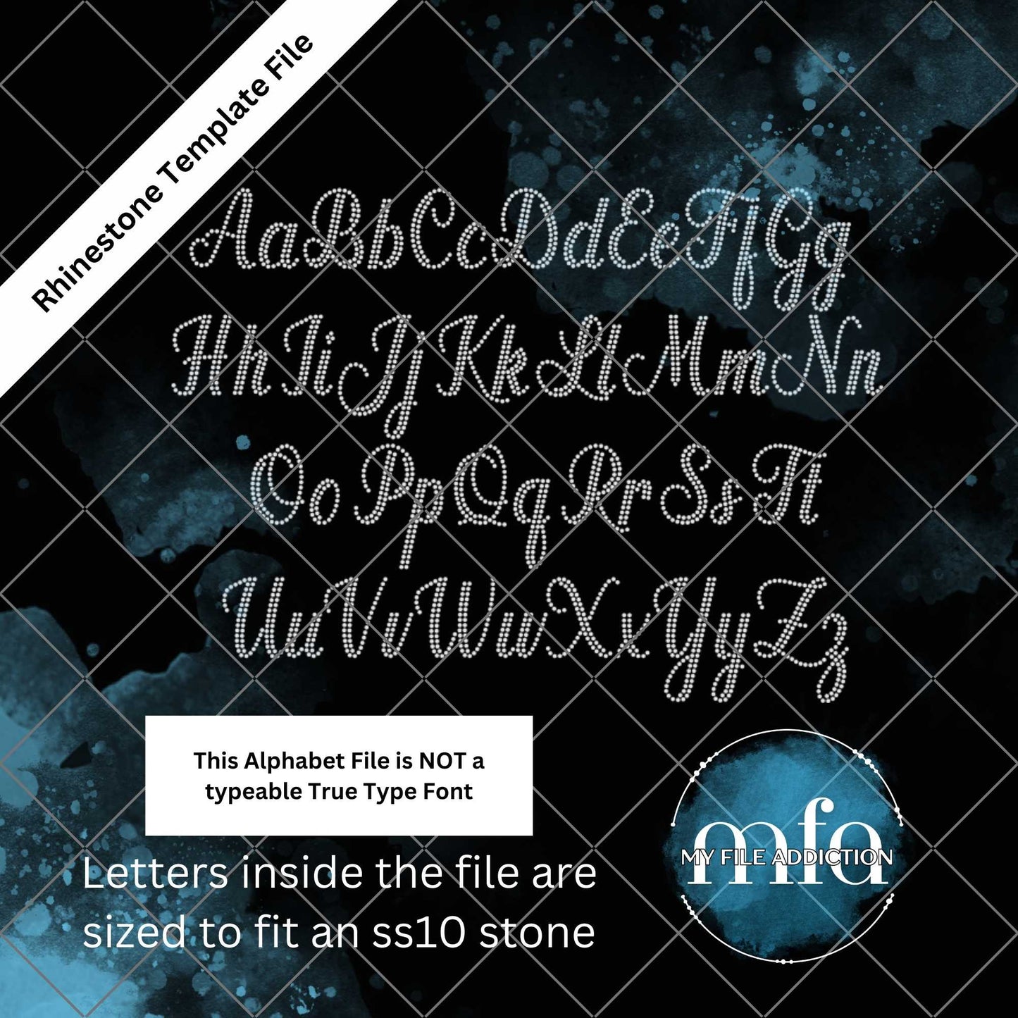 Script 04 Rhinestone Alphabet Template File