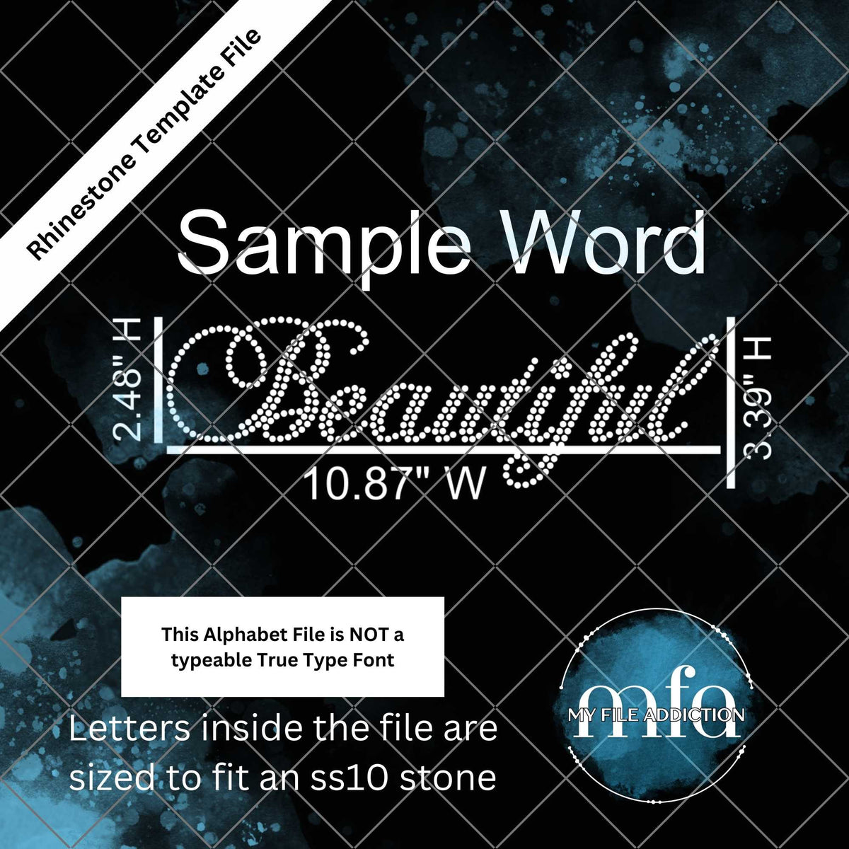 Addictions Cursive Rhinestone Fancy Cursive Fonts Fancy Glitter Text Effect