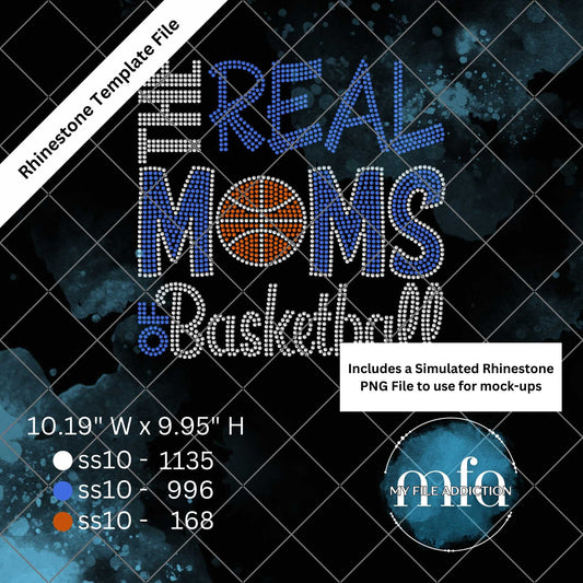The Real Moms of Basketball Rhinestone Template File