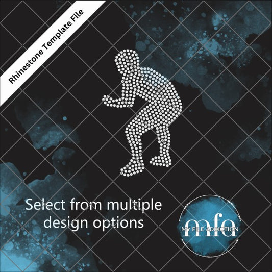 Wrestling Single Rhinestone Template File