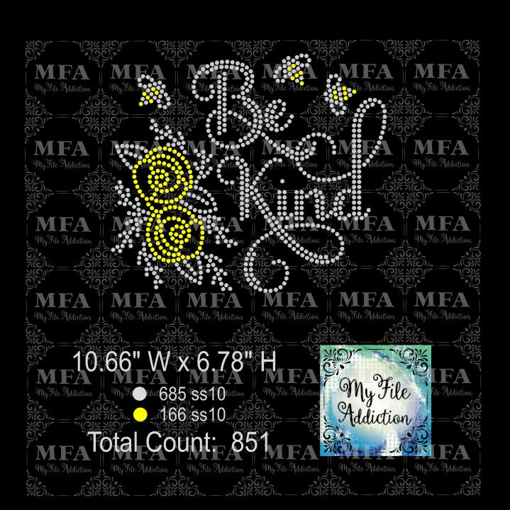 Be Kind 1 Rhinestone Digital Download File