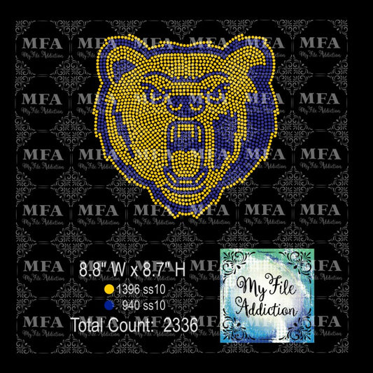 Grizzly Bear Rhinestone Digital Download File
