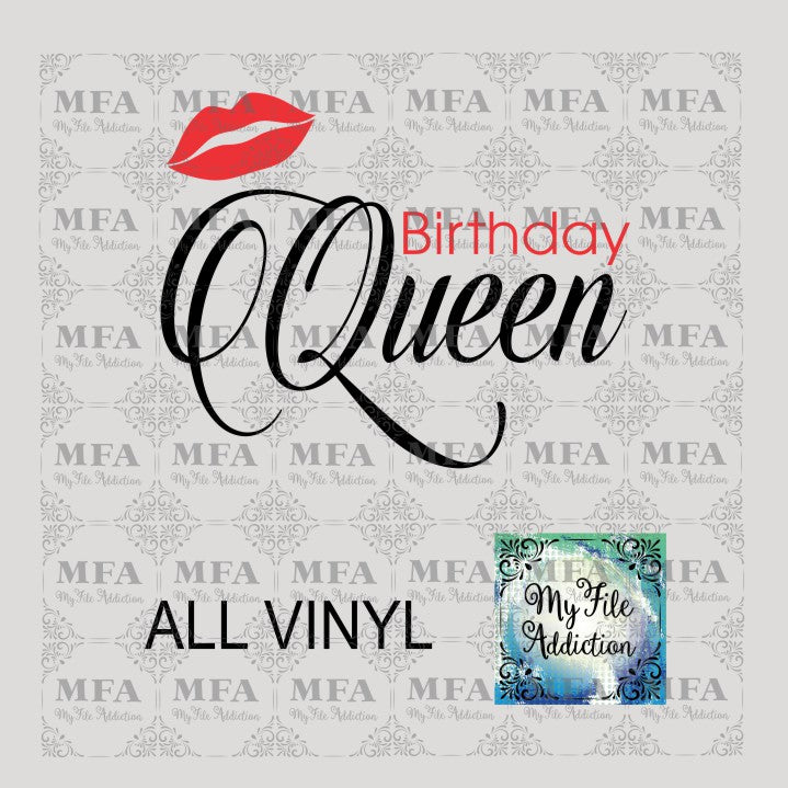 Birthday Queen 1 Vector Digital Download File