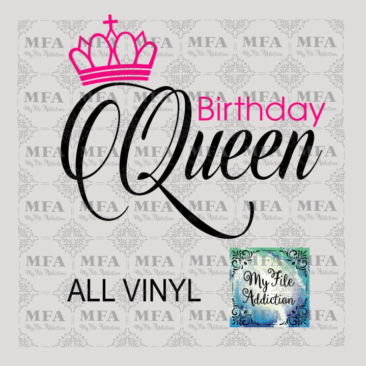 Birthday Queen 2 Vector Digital Download File