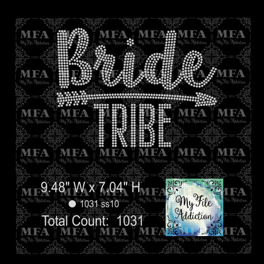 Bride Tribe with Arrow Rhinestone Digital Download File
