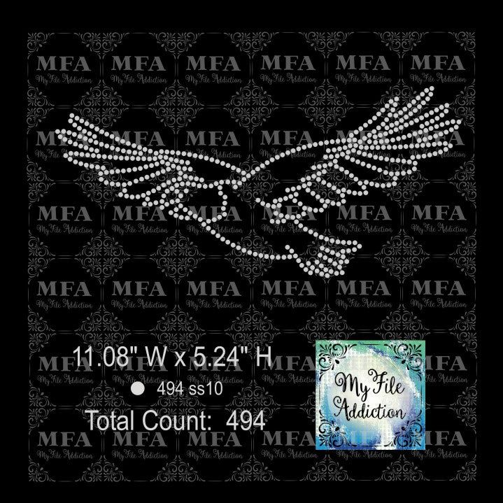 Eagle Rhinestone Design My File Addiction - Eagle Rhinestone Digital Download