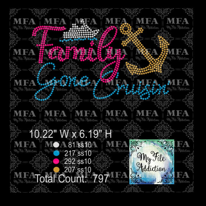 Family Gone Cruisin' 1 Cruise Rhinestone Download File - My File Addiction