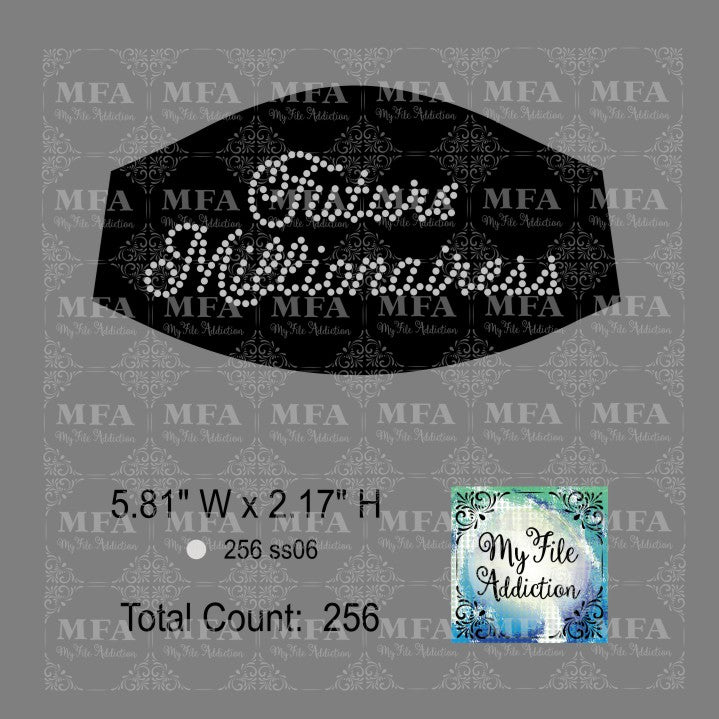 Future Millionairess Small Rhinestone Digital Download File