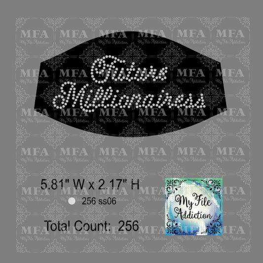 Future Millionairess Small Rhinestone Digital Download File