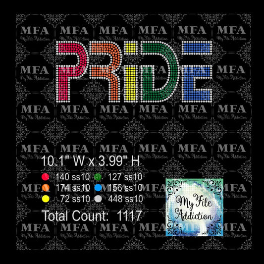 Pride Rhinestone Digital Download File