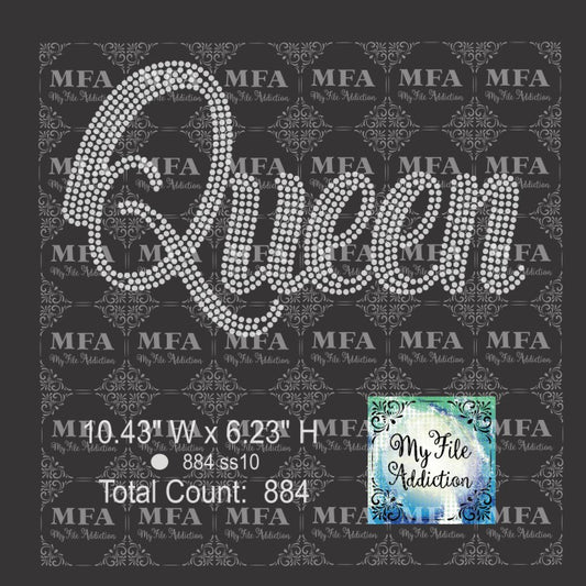 Queen 2 Rhinestone Digital Download File