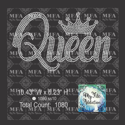 Queen 3 Rhinestone Digital Download File