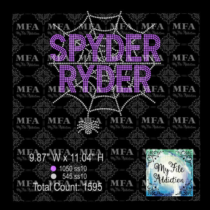 Spyder Ryder Rhinestone Digital Download File